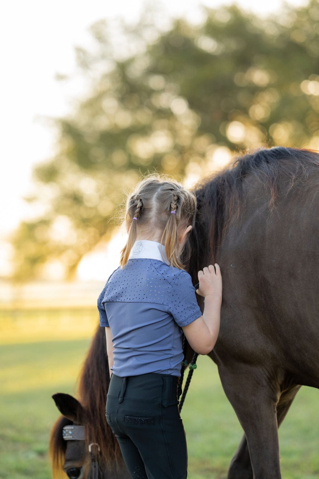 Free Ride Equestrian Children's Kids Amelia Short Sleeve Shirt - Shop F.R.E. - Equiluxe Tack