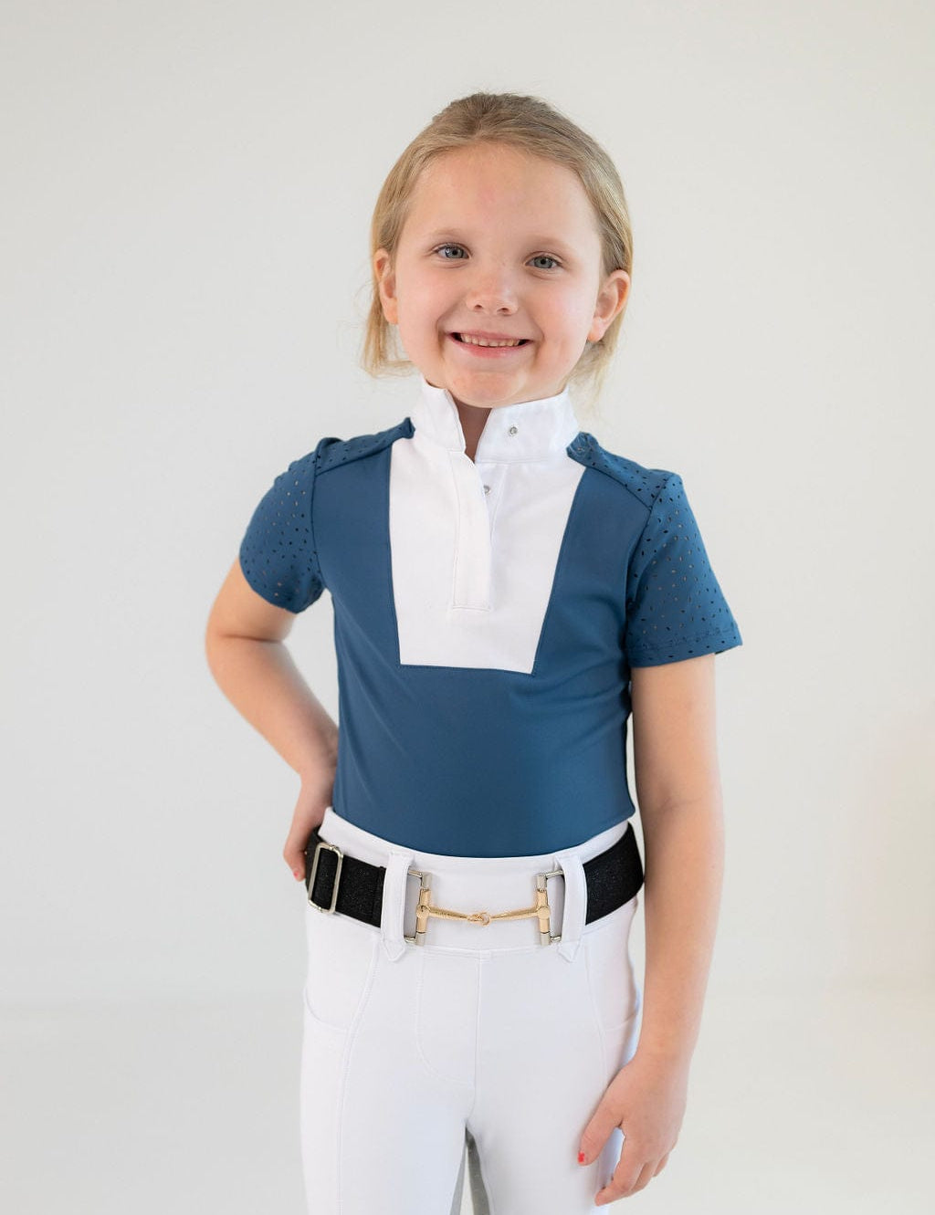 Free Ride Equestrian Children's Kids Amelia Short Sleeve Shirt - Shop F.R.E. - Equiluxe Tack