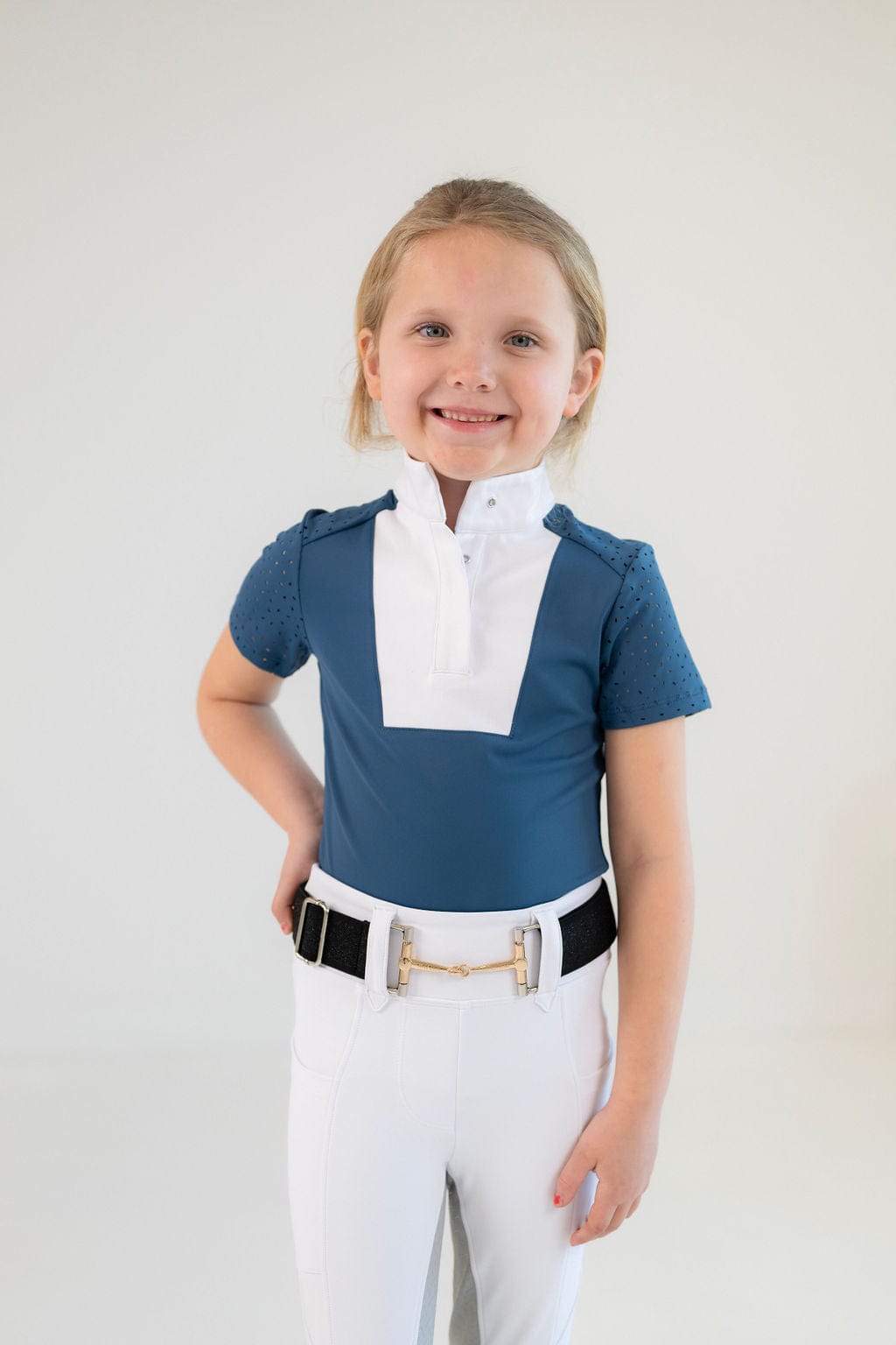 Free Ride Equestrian Children's Kids Amelia Short Sleeve Shirt - Shop F.R.E. - Equiluxe Tack