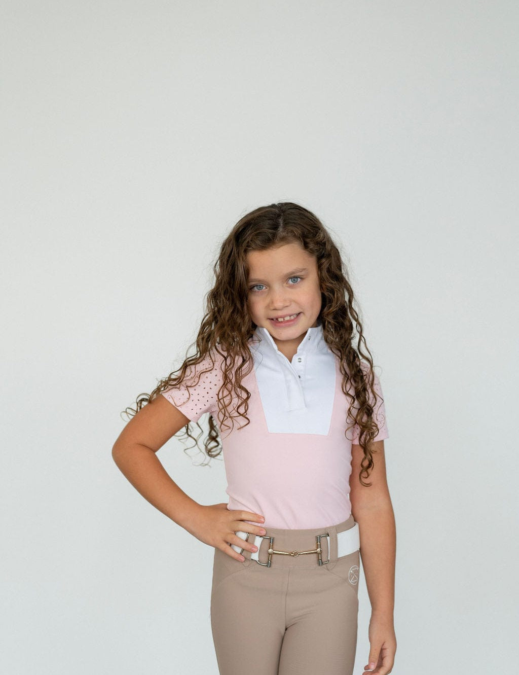 Free Ride Equestrian Children's Kids Amelia Short Sleeve Shirt - Shop F.R.E. - Equiluxe Tack
