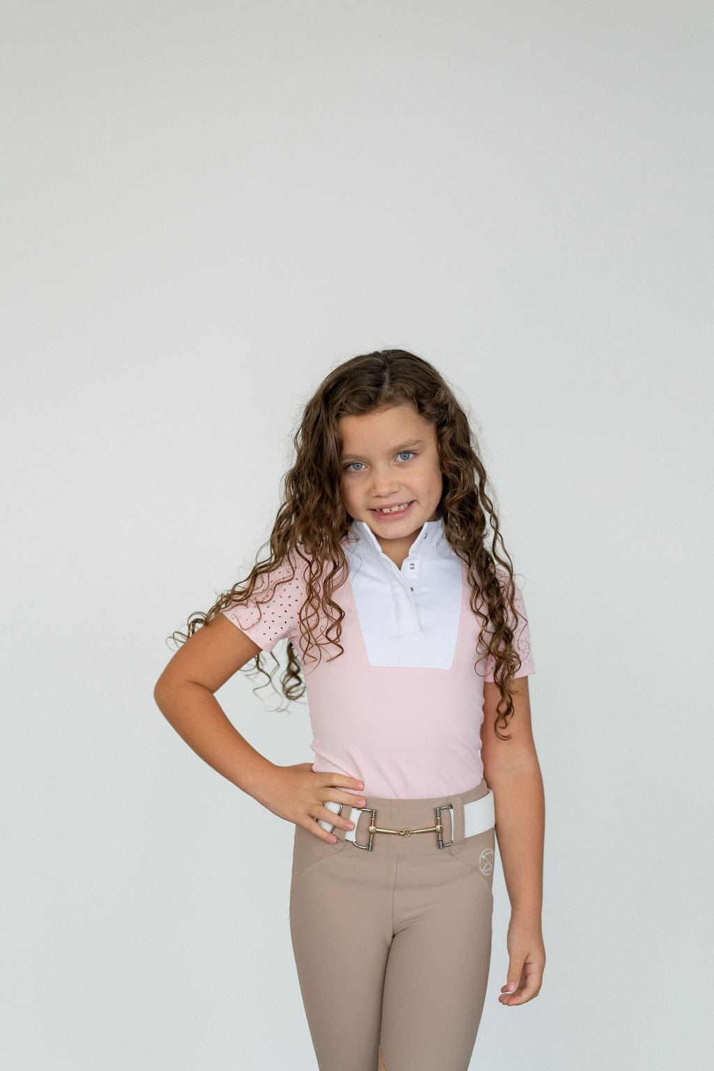 Free Ride Equestrian Children's Kids Amelia Short Sleeve Shirt - Shop F.R.E. - Equiluxe Tack