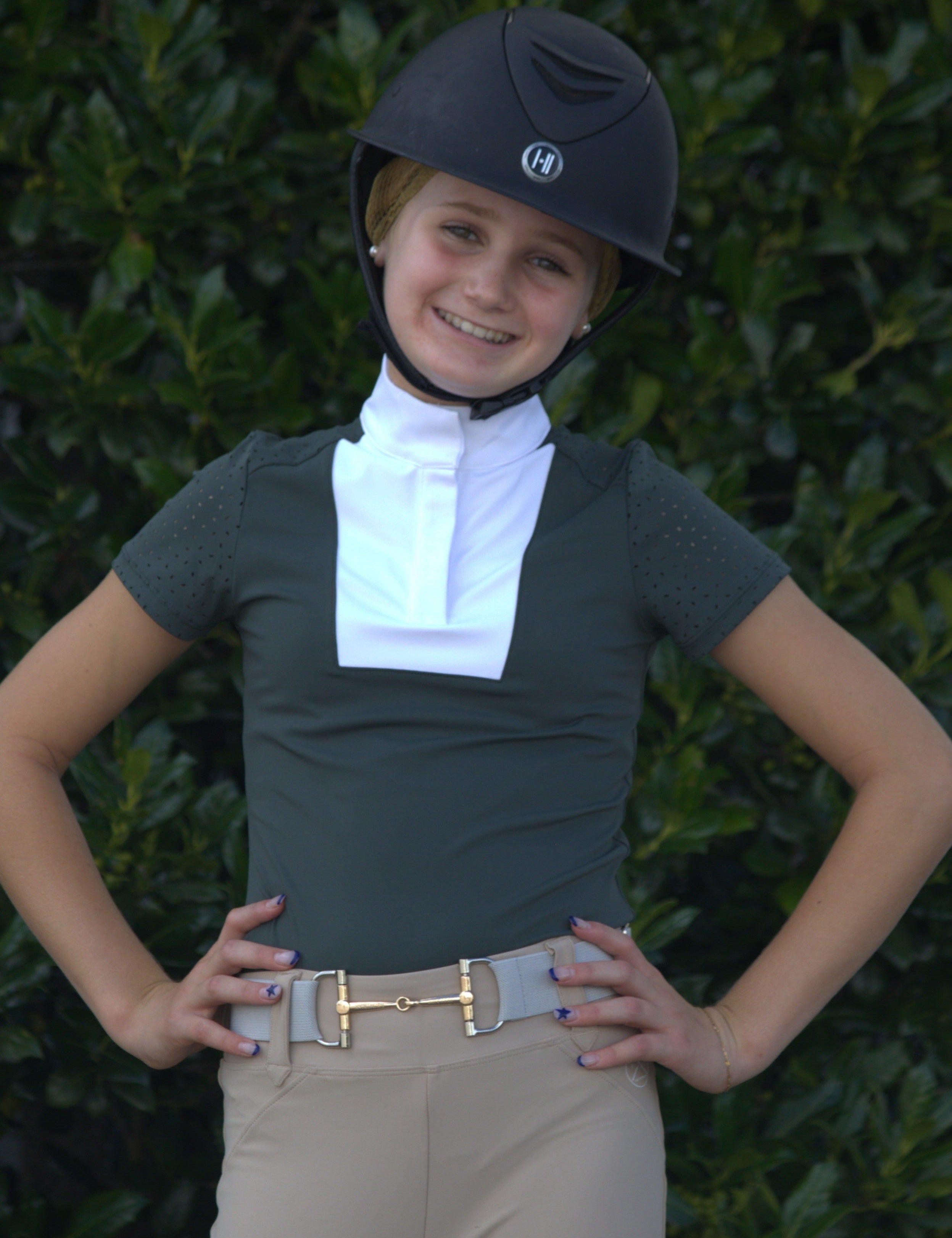 Free Ride Equestrian Children's Kids Amelia Short Sleeve Shirt - Shop F.R.E. - Equiluxe Tack
