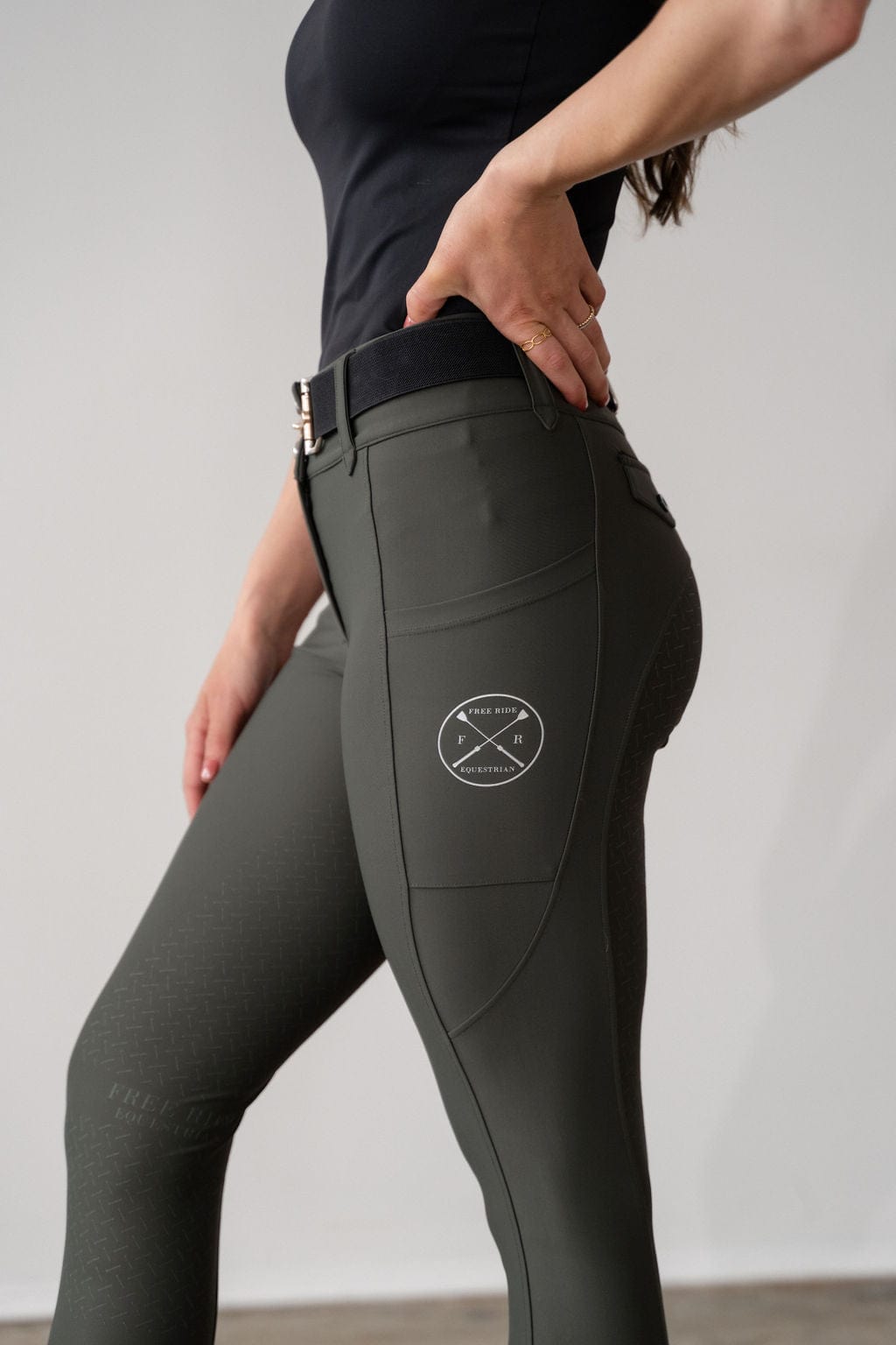 Free Ride Equestrian Lux Zip Breeches | Knee Patch - Free Ride Equestrian - Equiluxe Tack