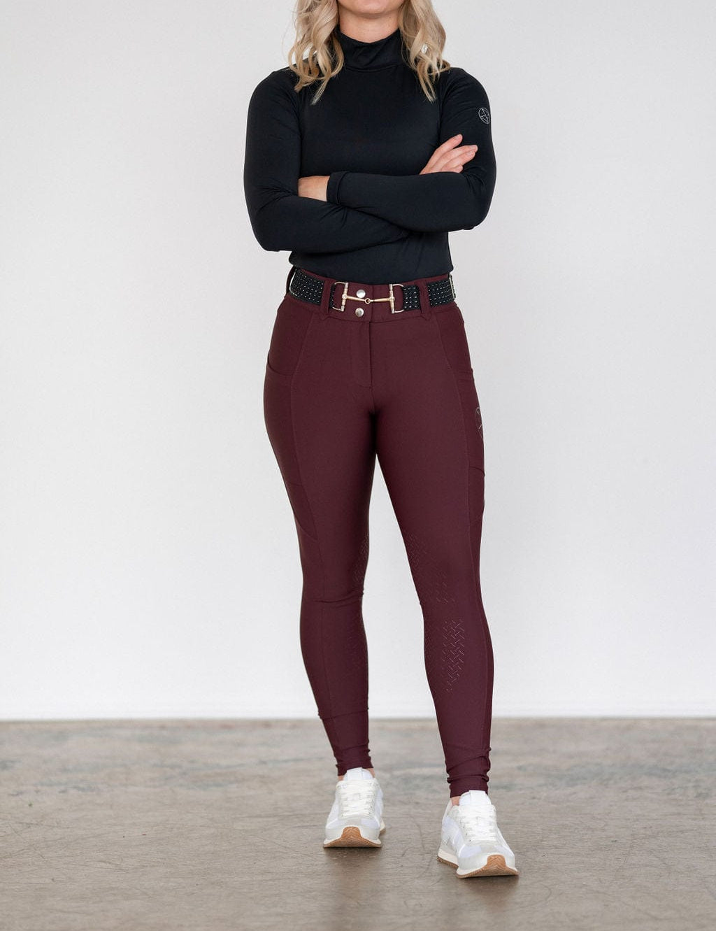 Free Ride Equestrian Lux Zip Breeches | Knee Patch - Free Ride Equestrian - Equiluxe Tack