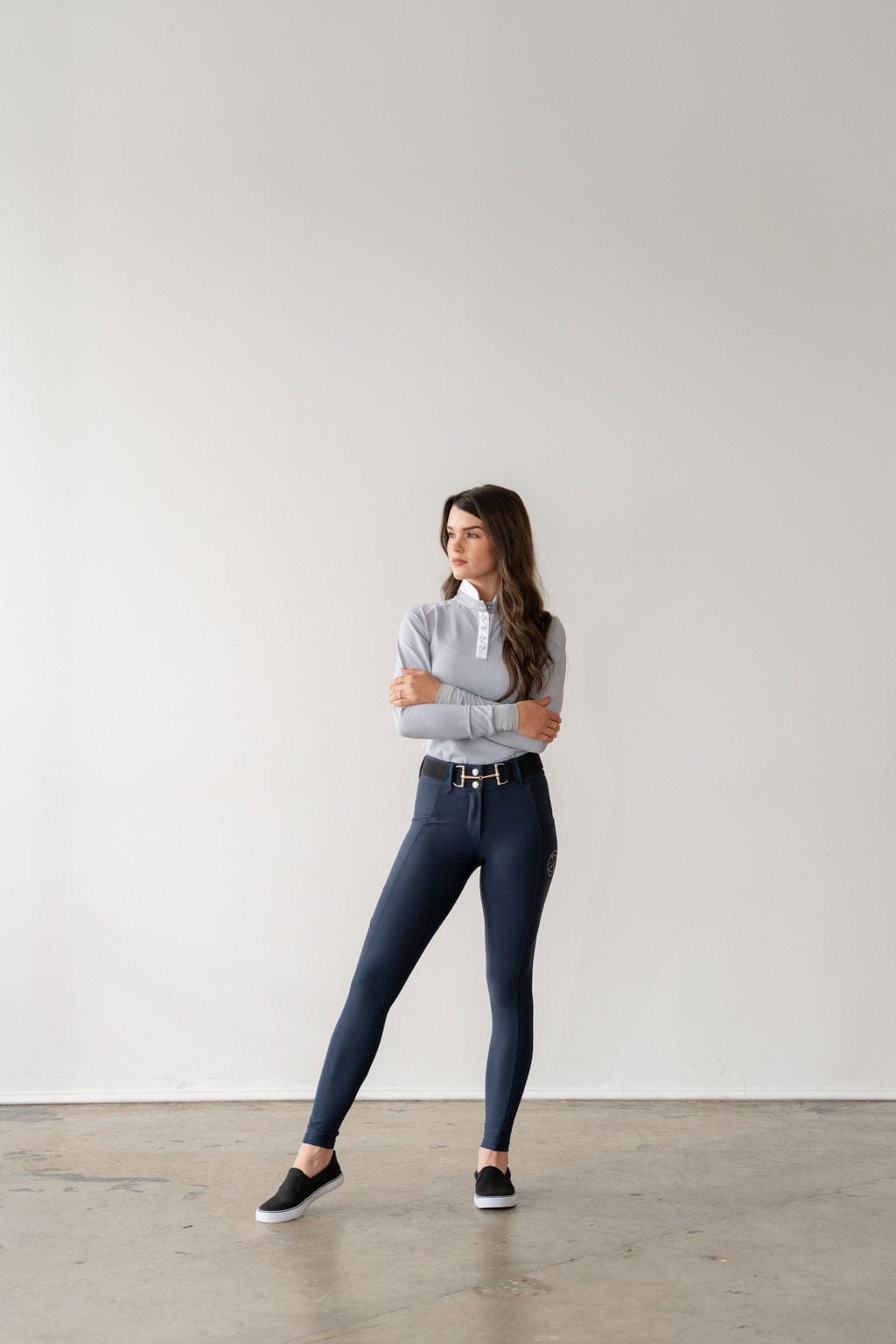 Free Ride Equestrian Lux Zip Breeches | Knee Patch - Free Ride Equestrian - Equiluxe Tack