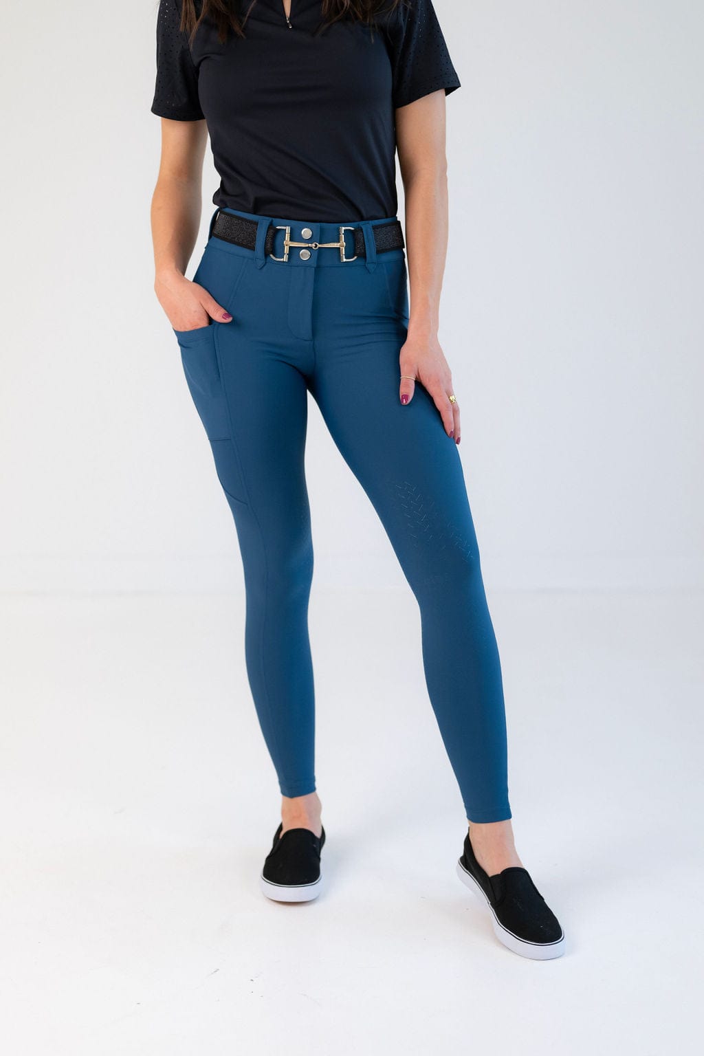 Free Ride Lux Zip Breeches | Knee Patch | Seasonal Colors - Shop F.R.E. - Equiluxe Tack