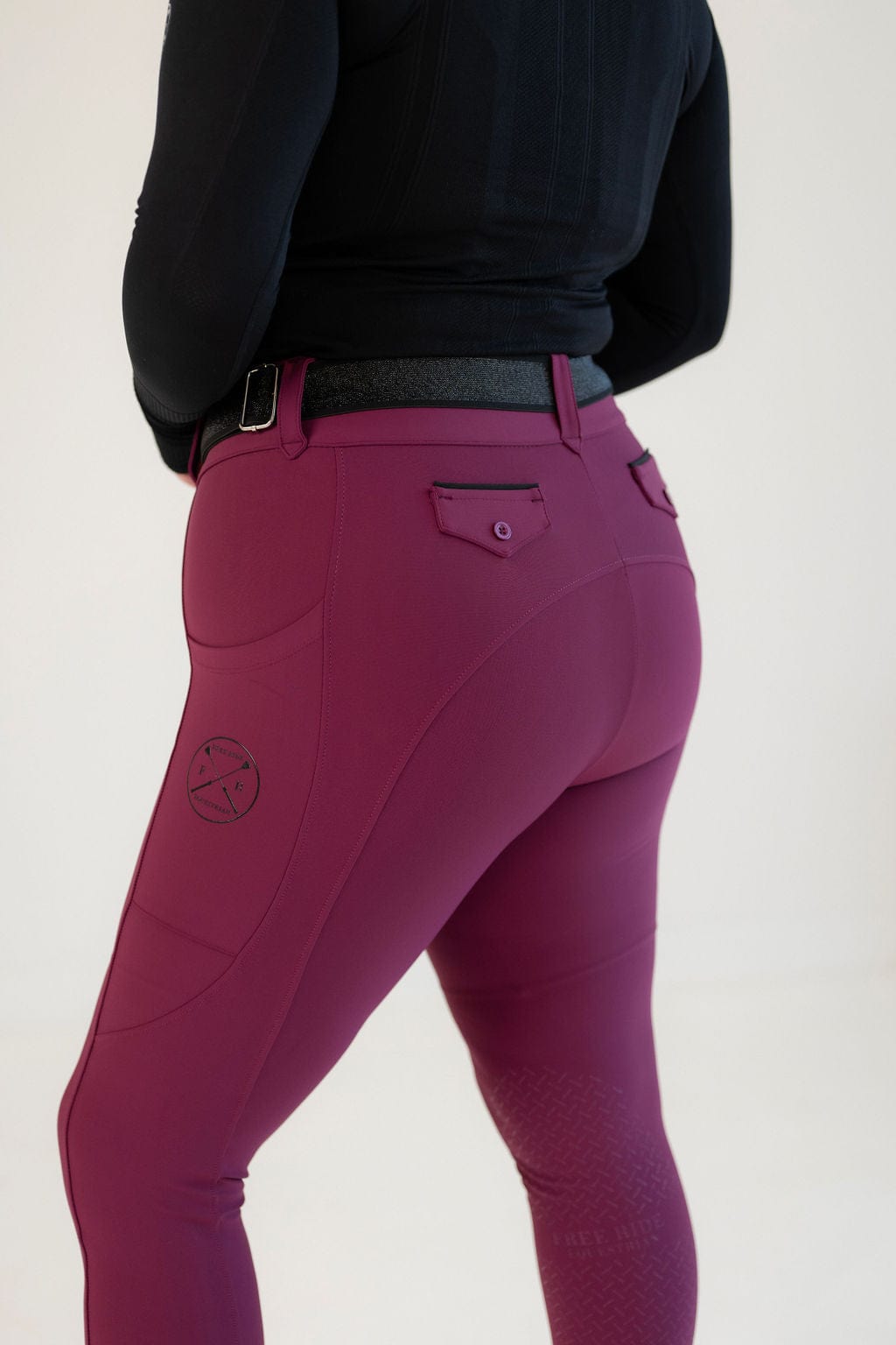Free Ride Lux Zip Breeches | Knee Patch | Seasonal Colors - Shop F.R.E. - Equiluxe Tack