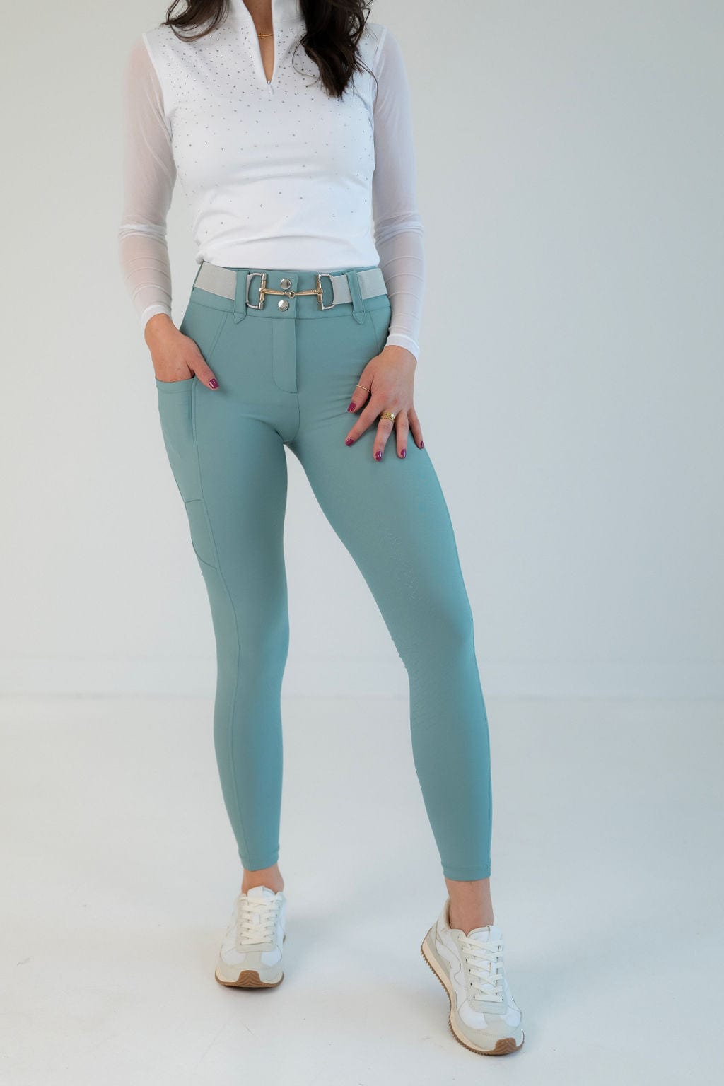 Free Ride Lux Zip Breeches | Knee Patch | Seasonal Colors - Shop F.R.E. - Equiluxe Tack