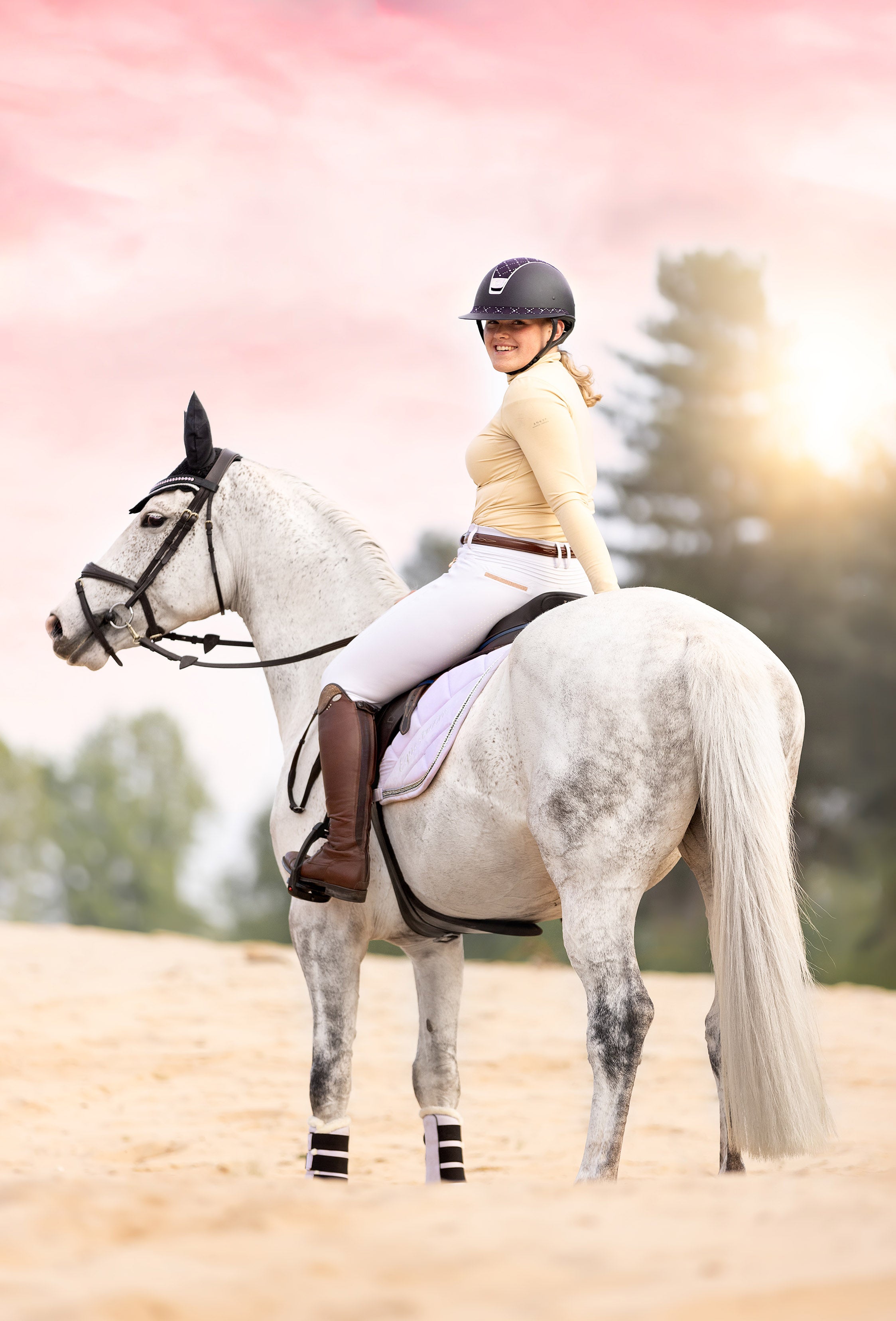 Frosted Lilac Brushing Boots - Equestroom - Equiluxe Tack