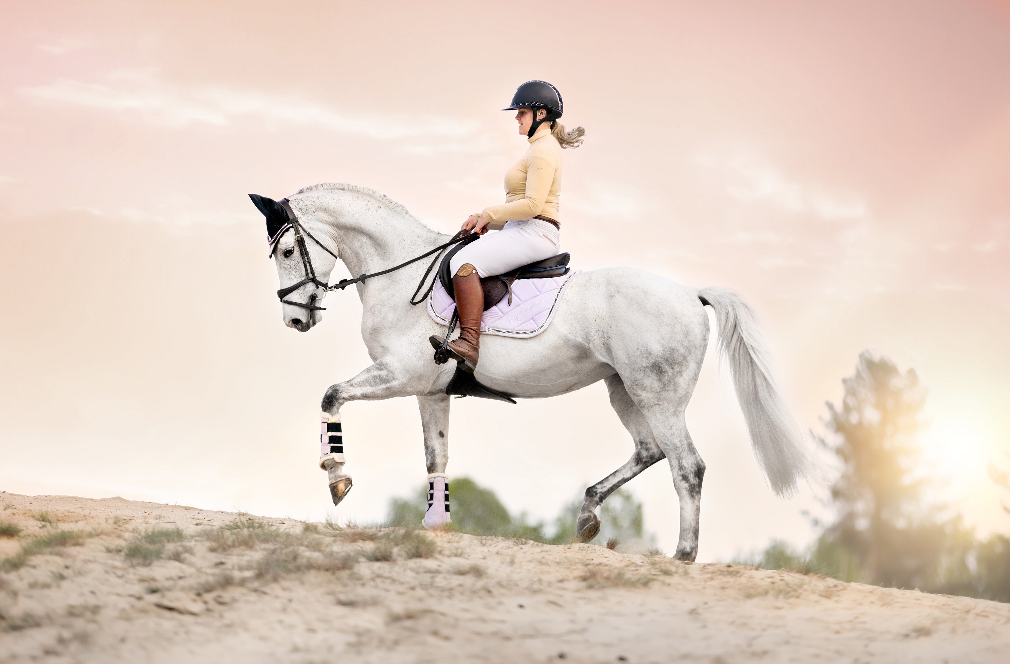 Frosted Lilac Brushing Boots - Equestroom - Equiluxe Tack