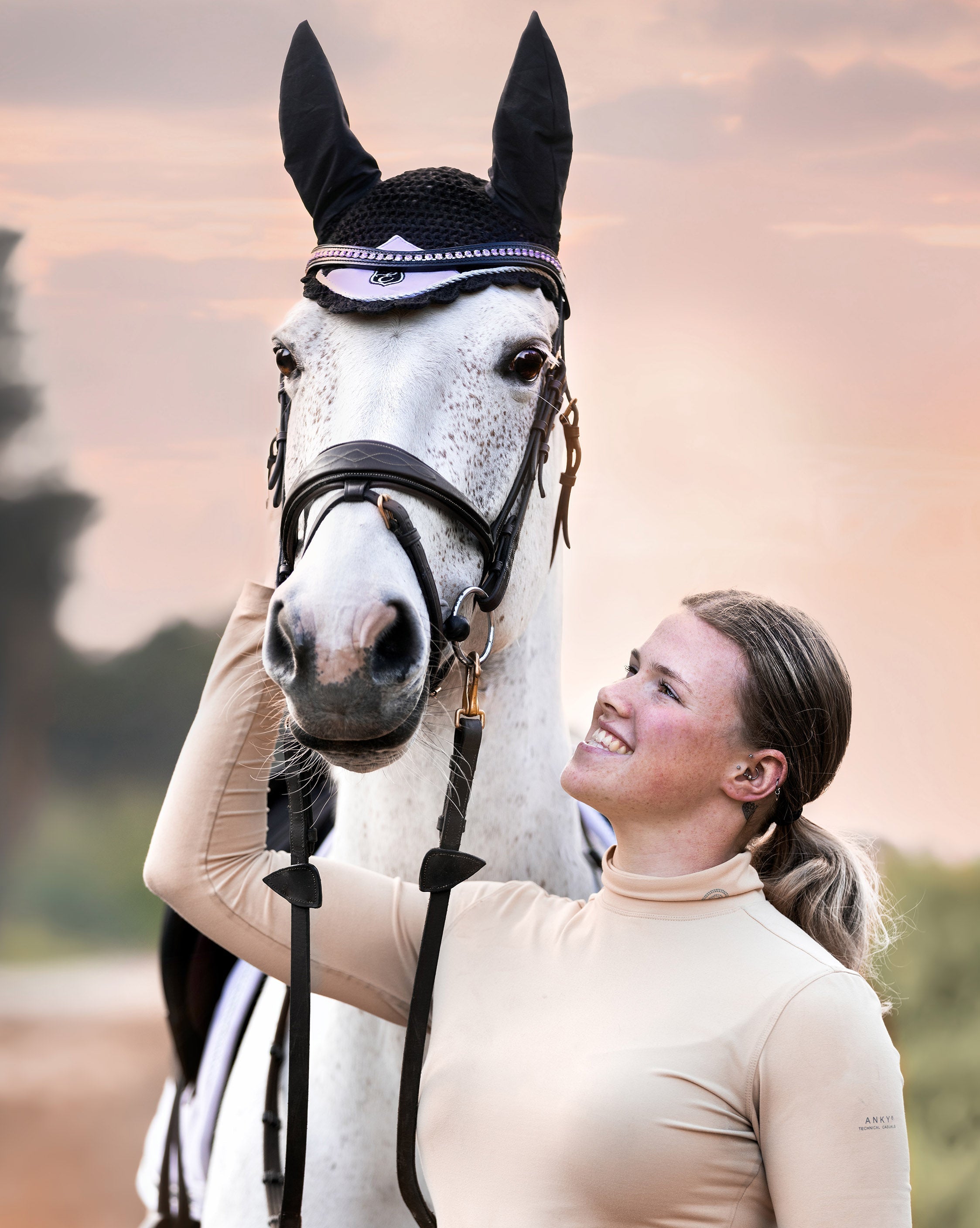 Frosted Lilac Fly Hat - Equestroom - Equiluxe Tack