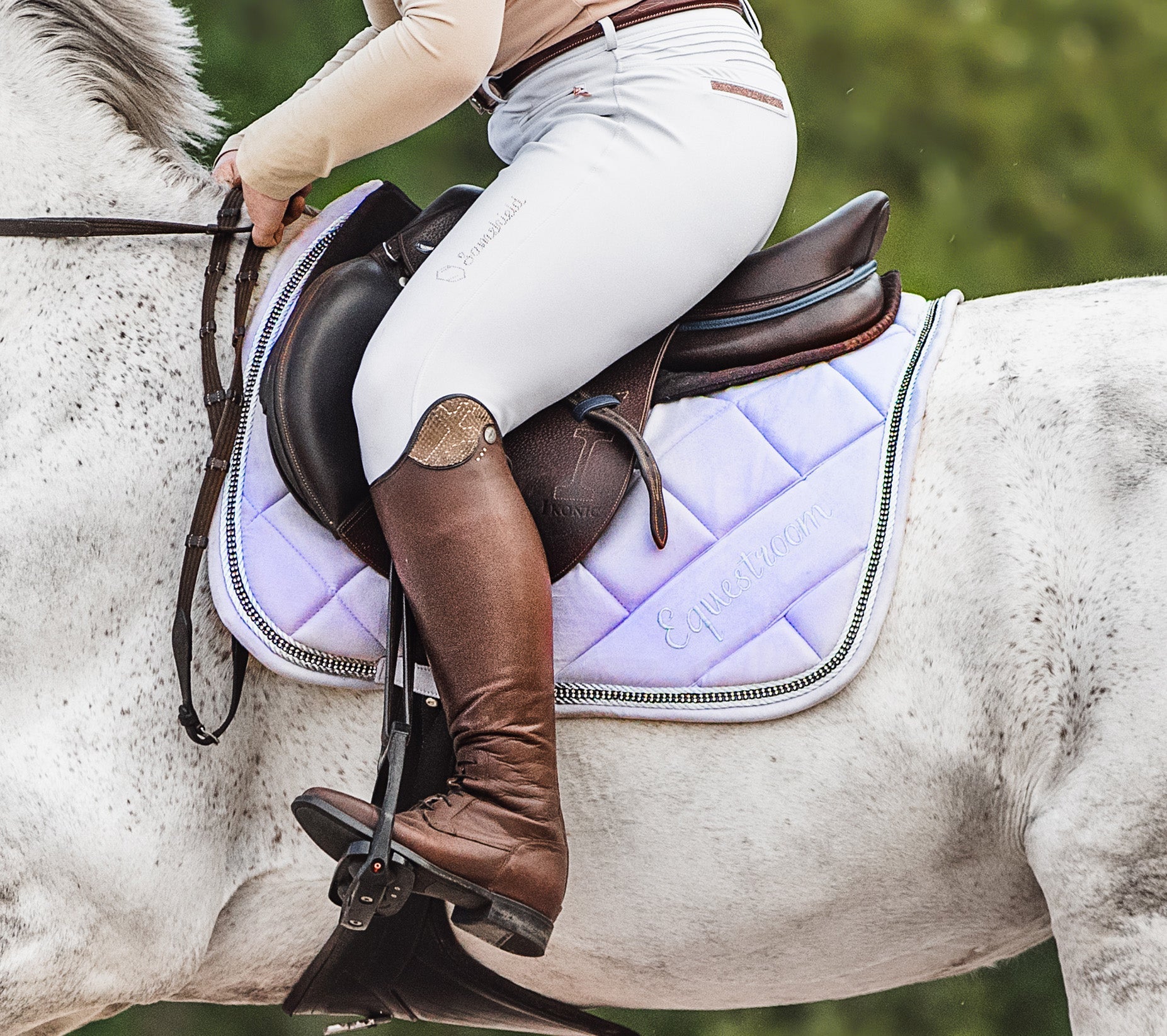Frosted Lilac Saddle Pad - Equestroom - Equiluxe Tack