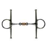 Full Cheek Stainless Steel with Copper Roller Link Bit 5" - Equiluxe Tack - Equiluxe Tack