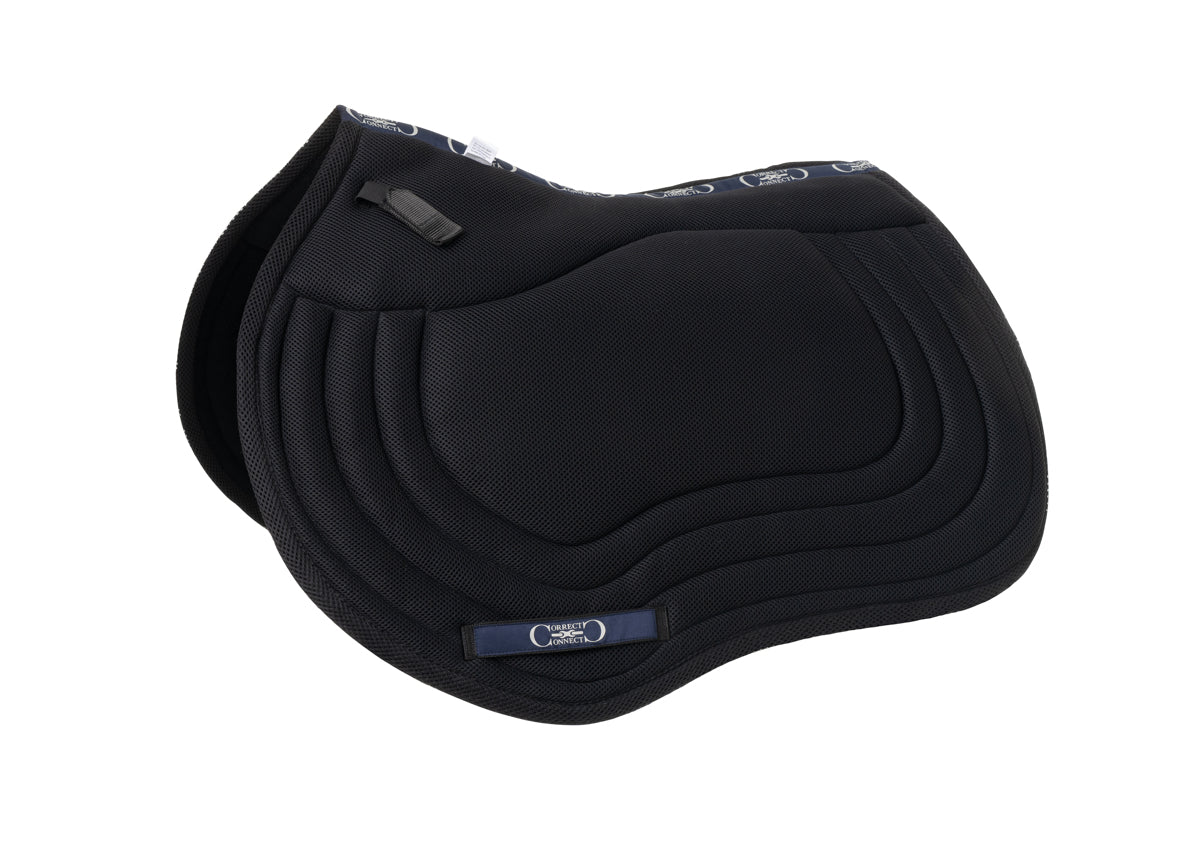 General Purpose Mesh Saddle Pad with Quick Dry Cotton Lining in Navy, White, or Black - CorrectConnect - Equiluxe Tack