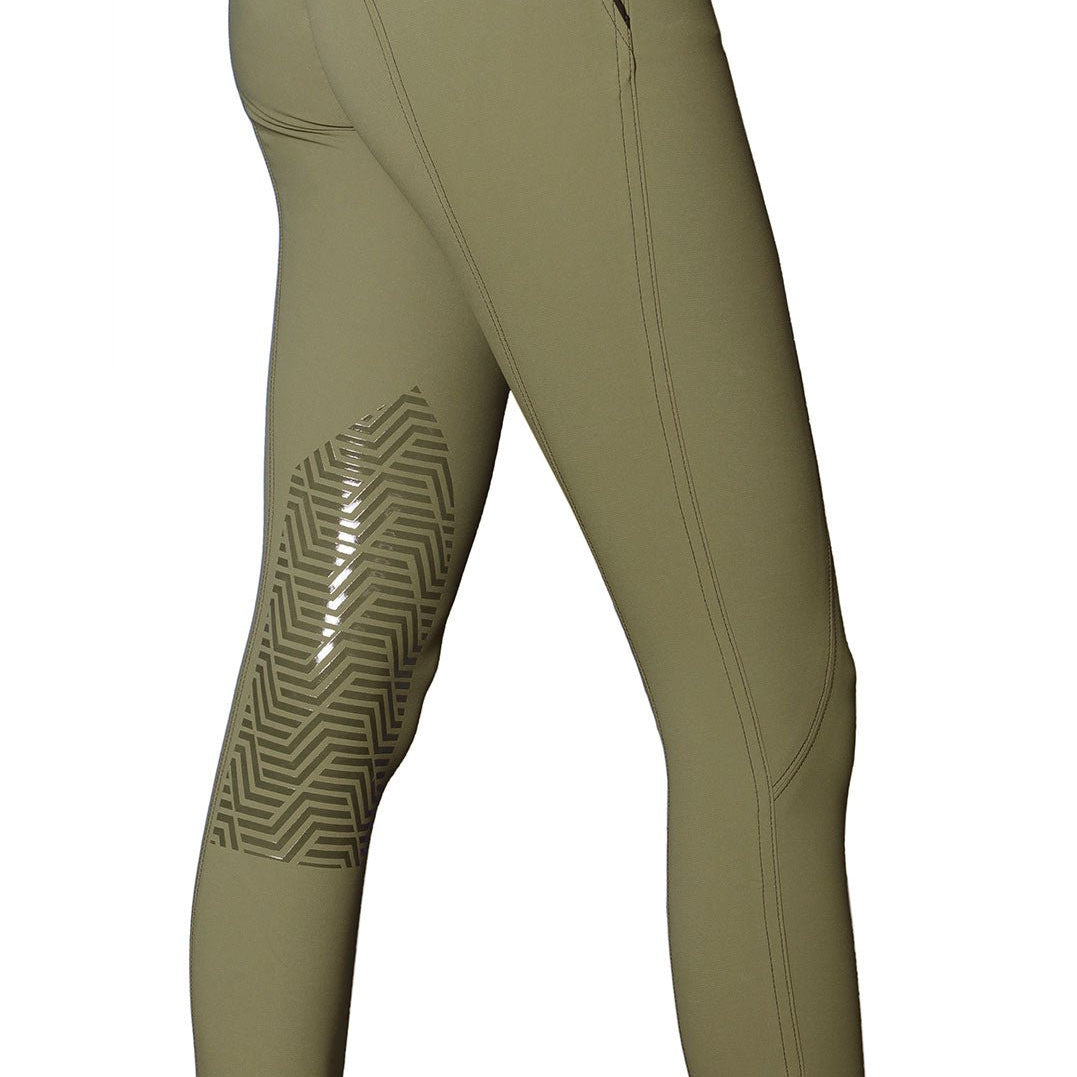 GhoDho Aubrie Pro Meryl® Knee Patch Breeches - Olive - GhoDho - Equiluxe Tack