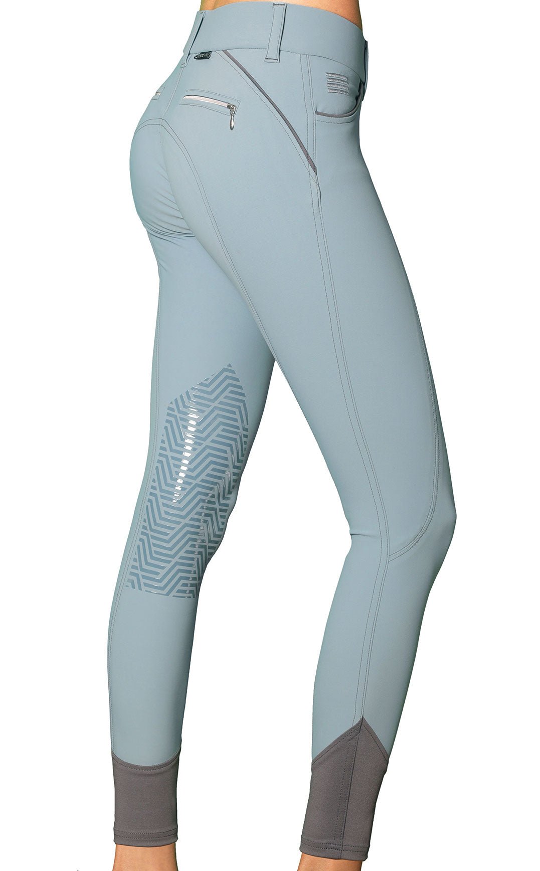 GhoDho Aubrie Pro Meryl® Knee Patch Breeches - Sky Blue - GhoDho - Equiluxe Tack