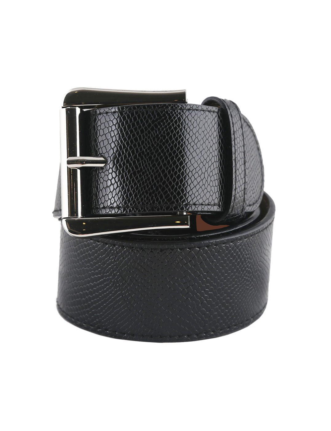 GhoDho Vegan Belt - Jet Black Snakeskin - GhoDho - Equiluxe Tack