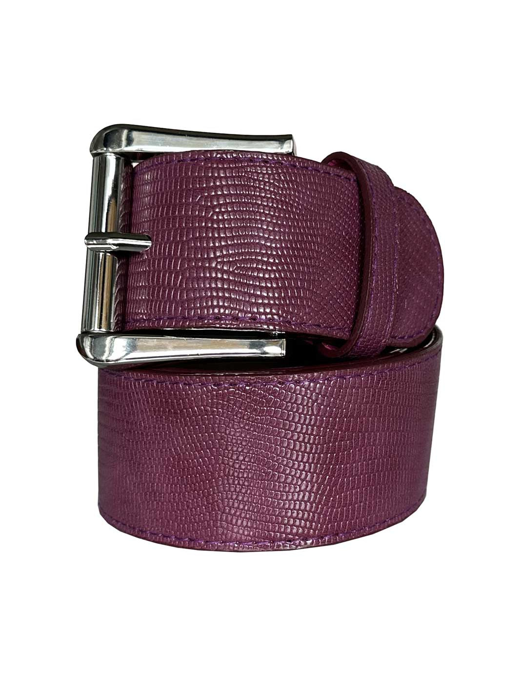 GhoDho Vegan Belt - Plum Snakeskin - GhoDho - Equiluxe Tack