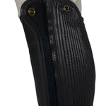 Grand Prix Elite Leather Kids Half Chaps, Black - Equiluxe Tack