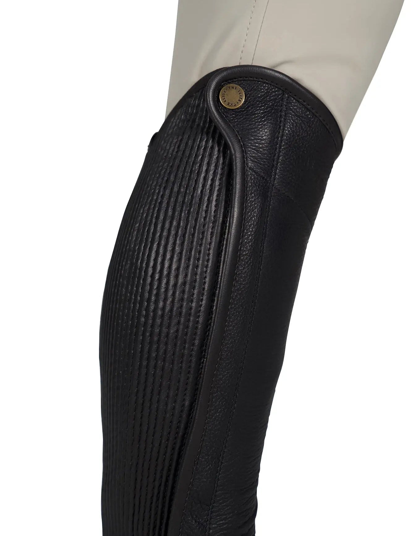 Grand Prix Elite Leather Kids Half Chaps, Black - Equiluxe Tack