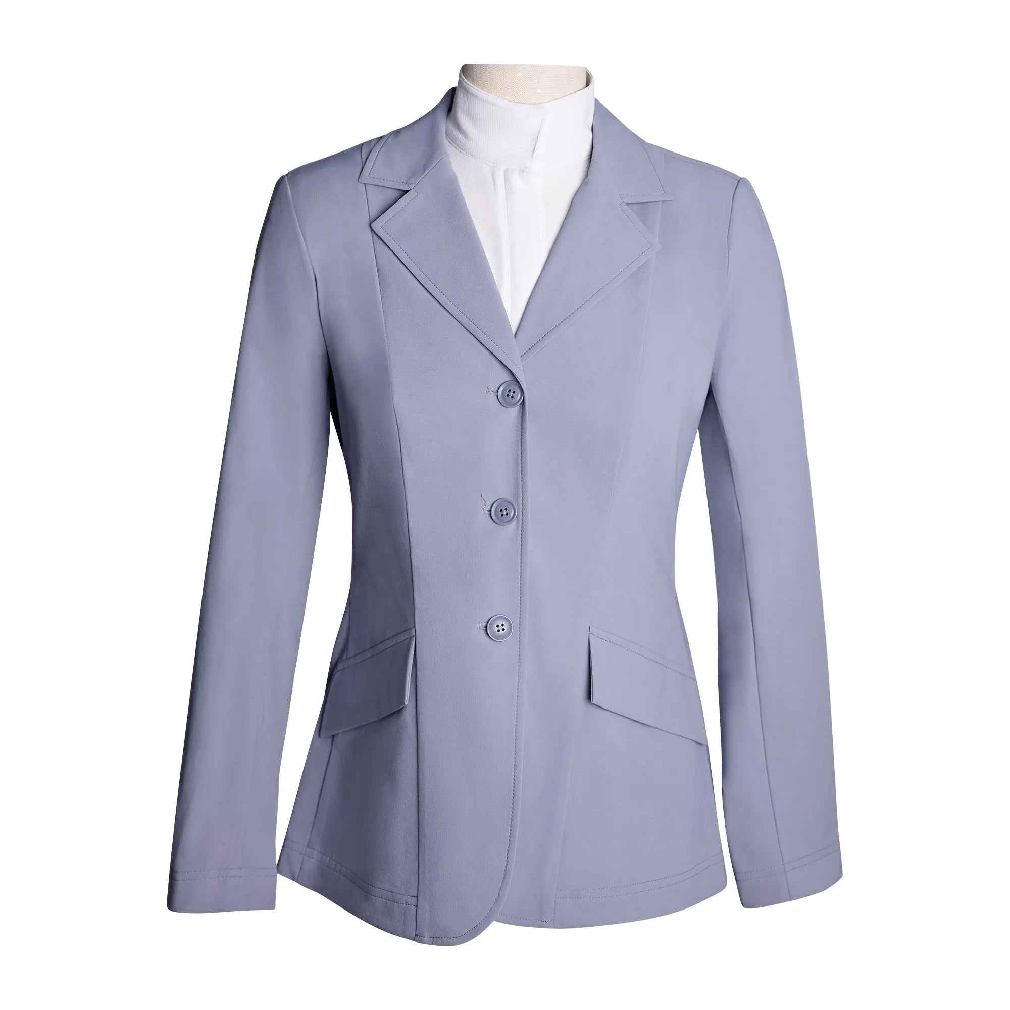 Grand Prix Girls EQJ 3 Button Show Jacket, Cadet - Equiluxe Tack