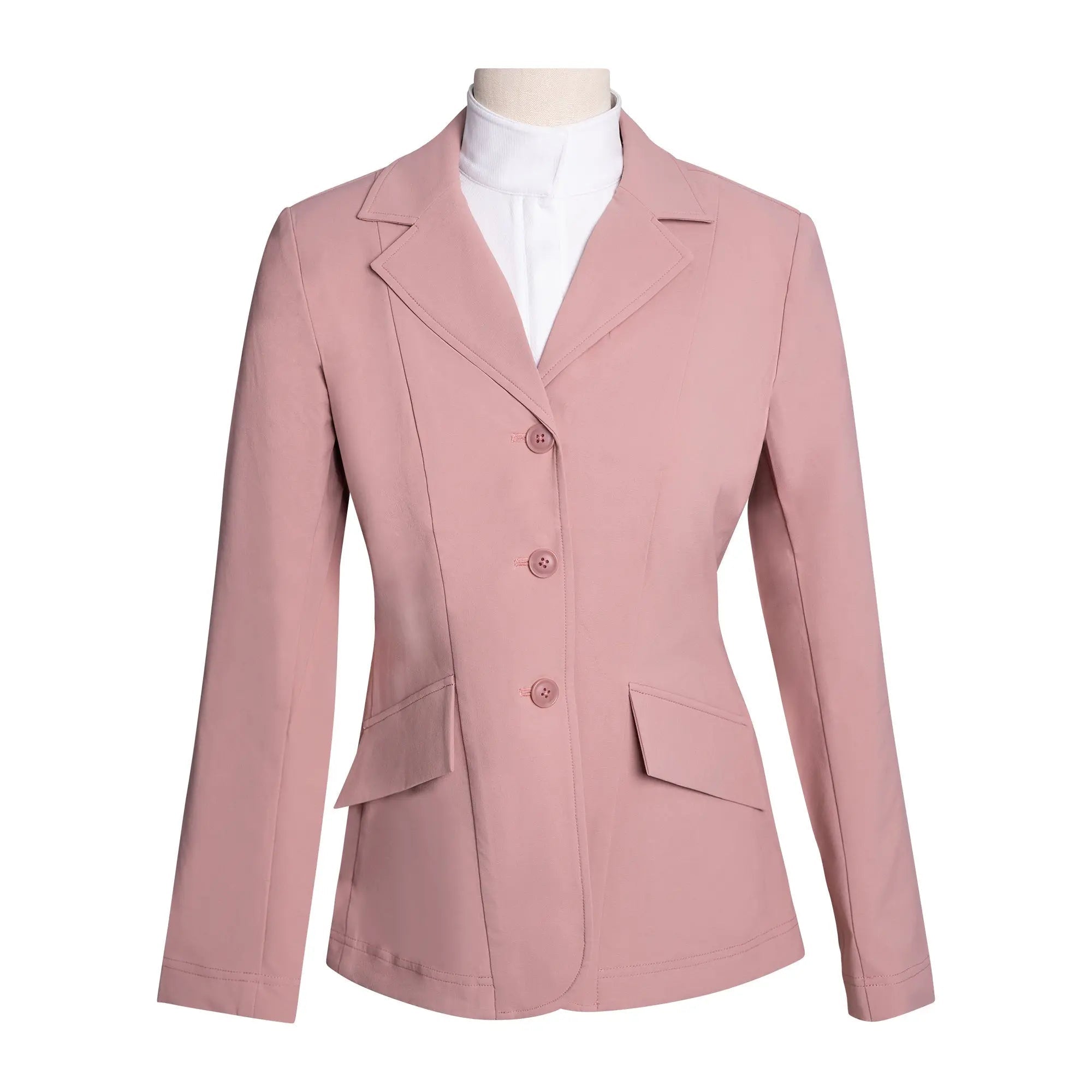 Grand Prix Girls EQJ 3 Button Show Jacket, Rose - Equiluxe Tack