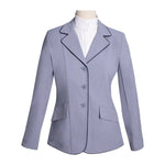 Grand Prix Ladies EQJ 3 Button Show Coat, Cadet Blue with Navy Piping - Equiluxe Tack