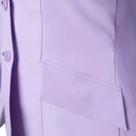 Grand Prix Ladies EQJ 3 Button Show Coat, Lilac with Chocolate Collar - Equiluxe Tack