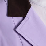 Grand Prix Ladies EQJ 3 Button Show Coat, Lilac with Chocolate Collar - Equiluxe Tack
