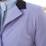 Grand Prix Ladies EQJ 3 Button Show Coat, Lilac with Chocolate Collar - Equiluxe Tack