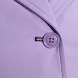 Grand Prix Ladies EQJ 3 Button Show Coat, Lilac with Chocolate Collar - Equiluxe Tack