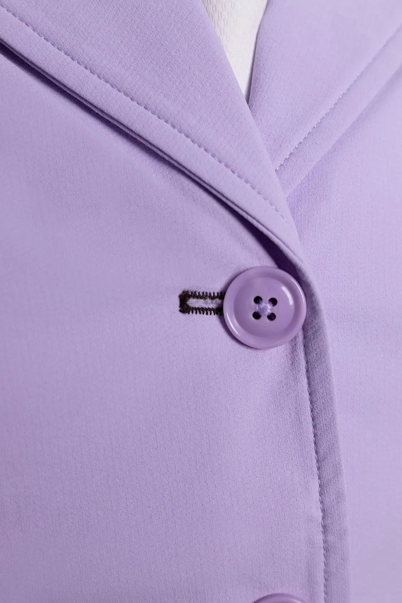 Grand Prix Ladies EQJ 3 Button Show Coat, Lilac with Chocolate Collar - Equiluxe Tack