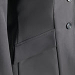 Grand Prix Ladies EQJ 3 Button Show Coat, NY Tech Fabric, Black - Equiluxe Tack