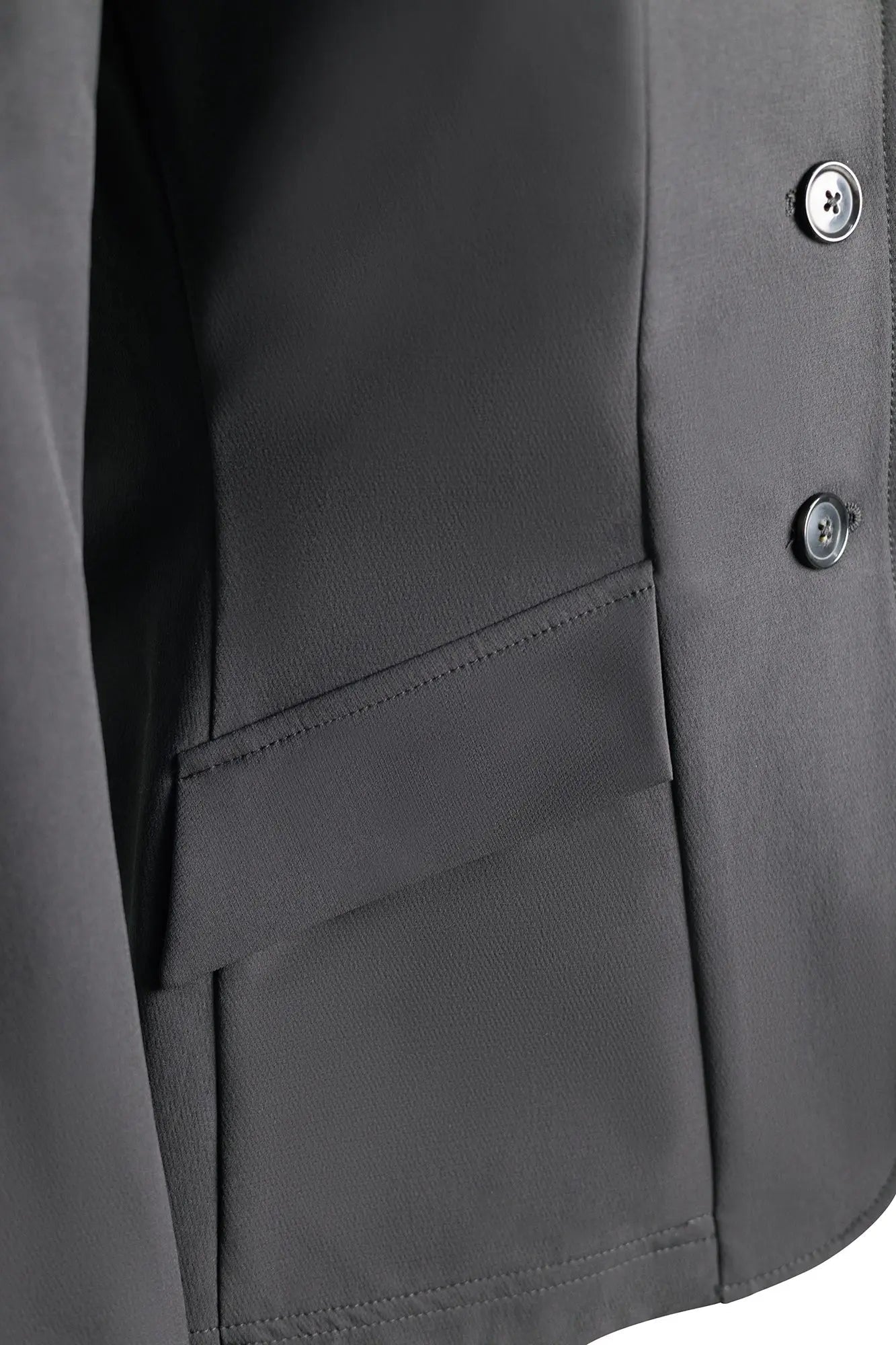 Grand Prix Ladies EQJ 3 Button Show Coat, NY Tech Fabric, Black - Equiluxe Tack