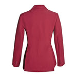 Grand Prix Ladies EQJ 3 Button Show Coat, NY Tech Fabric, Burgundy - Equiluxe Tack
