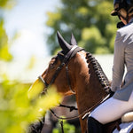 Grand Prix Ladies EQJ 3 Button Show Coat, NY Tech Fabric, Cadet Blue - Equiluxe Tack