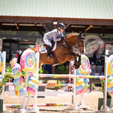 Grand Prix Ladies EQJ 3 Button Show Coat, NY Tech Fabric, Cadet Blue - Equiluxe Tack