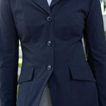 Grand Prix Ladies EQJ 3 Button Show Coat, NY Tech Fabric, Navy - Equiluxe Tack