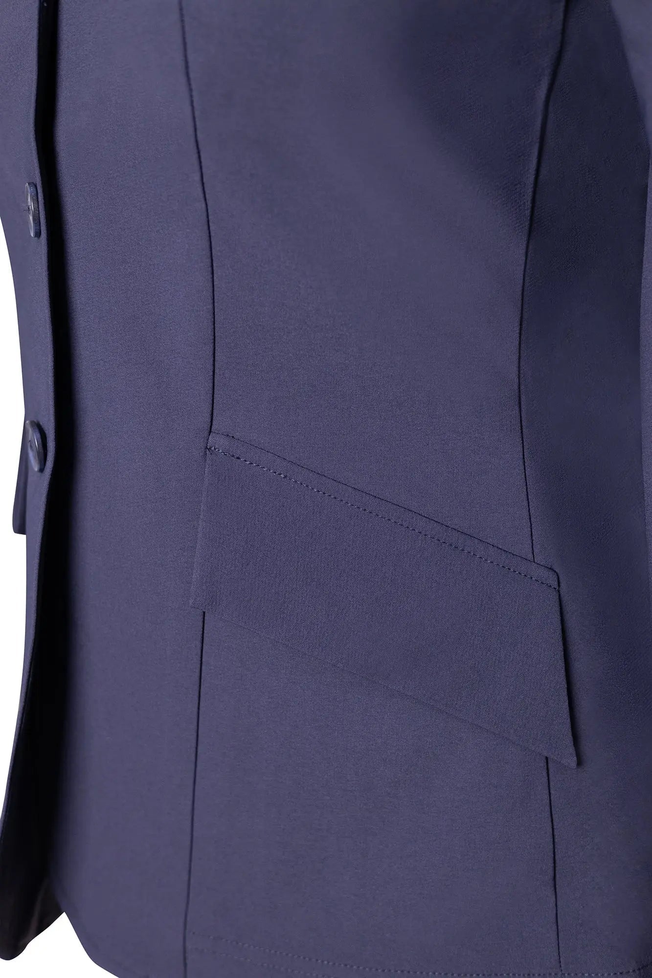 Grand Prix Ladies EQJ 3 Button Show Coat, NY Tech Fabric, Navy - Equiluxe Tack