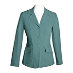 Grand Prix Ladies EQJ 3 Button Show Coat, NY Tech Fabric, New Green - Equiluxe Tack
