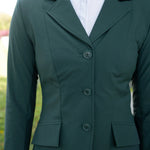 Grand Prix Ladies EQJ 3 Button Show Coat, NY Tech Fabric, New Green - Equiluxe Tack