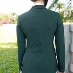 Grand Prix Ladies EQJ 3 Button Show Coat, NY Tech Fabric, New Green - Equiluxe Tack