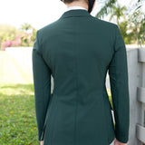Grand Prix Ladies EQJ 3 Button Show Coat, NY Tech Fabric, New Green - Equiluxe Tack