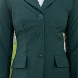 Grand Prix Ladies EQJ 3 Button Show Coat, NY Tech Fabric, New Green - Equiluxe Tack