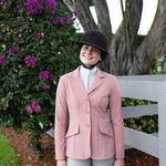 Grand Prix Ladies EQJ 3 Button Show Coat, NY Tech Fabric, Rose - Equiluxe Tack