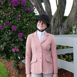 Grand Prix Ladies EQJ 3 Button Show Coat, NY Tech Fabric, Rose - Equiluxe Tack