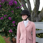 Grand Prix Ladies EQJ 3 Button Show Coat, NY Tech Fabric, Rose - Equiluxe Tack
