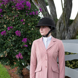 Grand Prix Ladies EQJ 3 Button Show Coat, NY Tech Fabric, Rose - Equiluxe Tack
