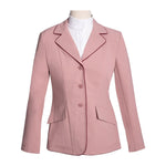 Grand Prix Ladies EQJ 3 Button Show Coat, Rose with Burgundy Piping - Equiluxe Tack