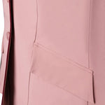 Grand Prix Ladies EQJ 3 Button Show Coat, Rose with Burgundy Piping - Equiluxe Tack